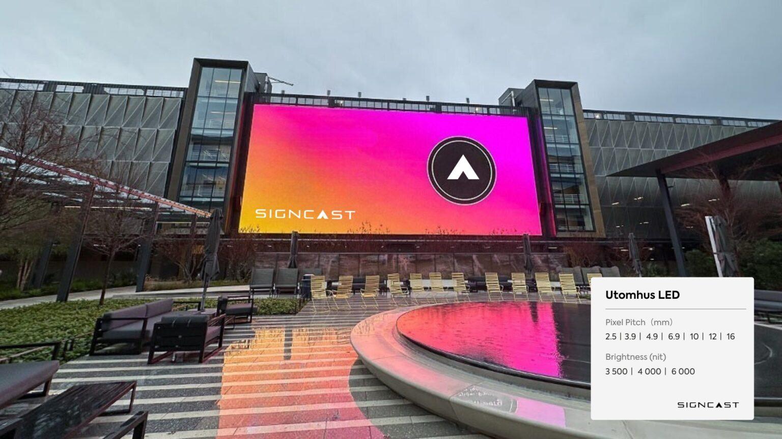 Signcast LED utomhus 2